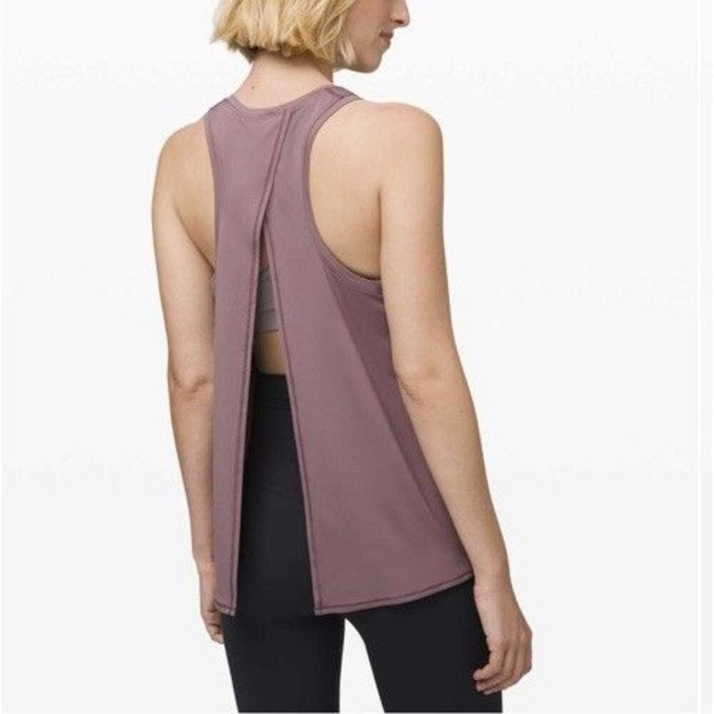 Lululemon Size 8 All Tied Up Tank Top Purple